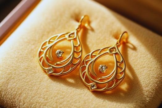 gold earring